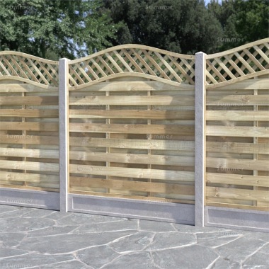 Fence Panel 811 - Arched Trellis Top, Pressure Treated Fence Panel 811 - Arched Trellis Top, Pressure Treated